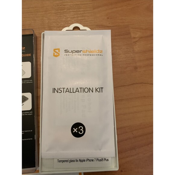 For iphone 8 Plus Super Shieldz Tempered Glass Screen Protector 3-Pieces - Picture 8 of 14